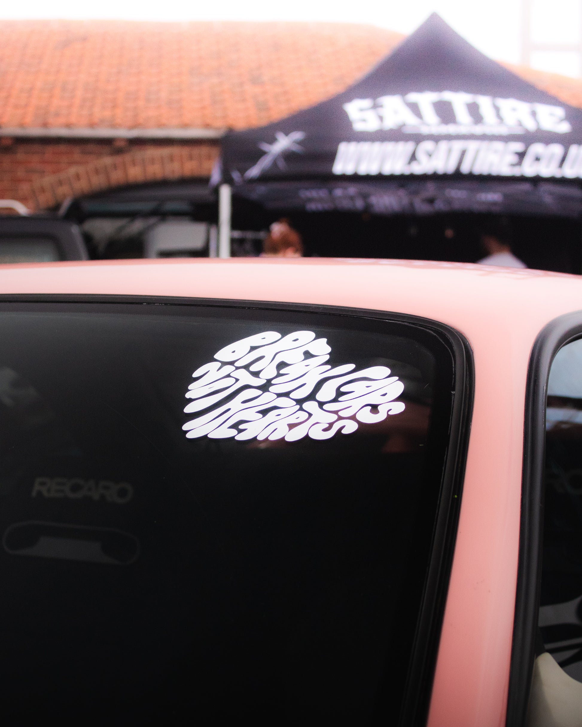 BREAKCARSNOTHEARTS STICKER